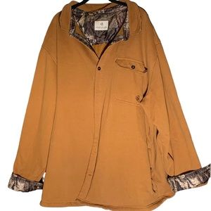 Legendary Whitetails Men’s Big Woods Fleece Shirt Jacket in Barley - 4XL